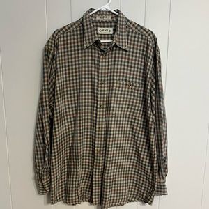Orvis long sleeve button-down 100% Cotton size L